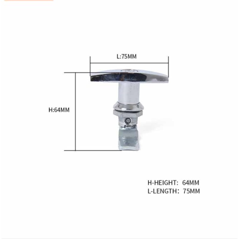 TOTMOX 1 Piece T Handle Lock Hanger Door Lock Kit