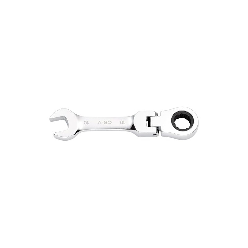 Draper 27965 HI-TORQ Metric Stubby Flexible Head Ratchet Combination Spanner,