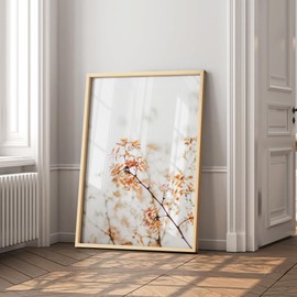 24x36 Poster Frame, USA-Sourced Natural Maple Wood Picture Collage Frame with HD Tempered Glass, Modern Simple 24 x 36 Wooden Photo Frame Matted to 20x30, Vertical & Horizontal Wall Hanging Display