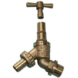 1/2" Hose Union Lockshield Bibtap