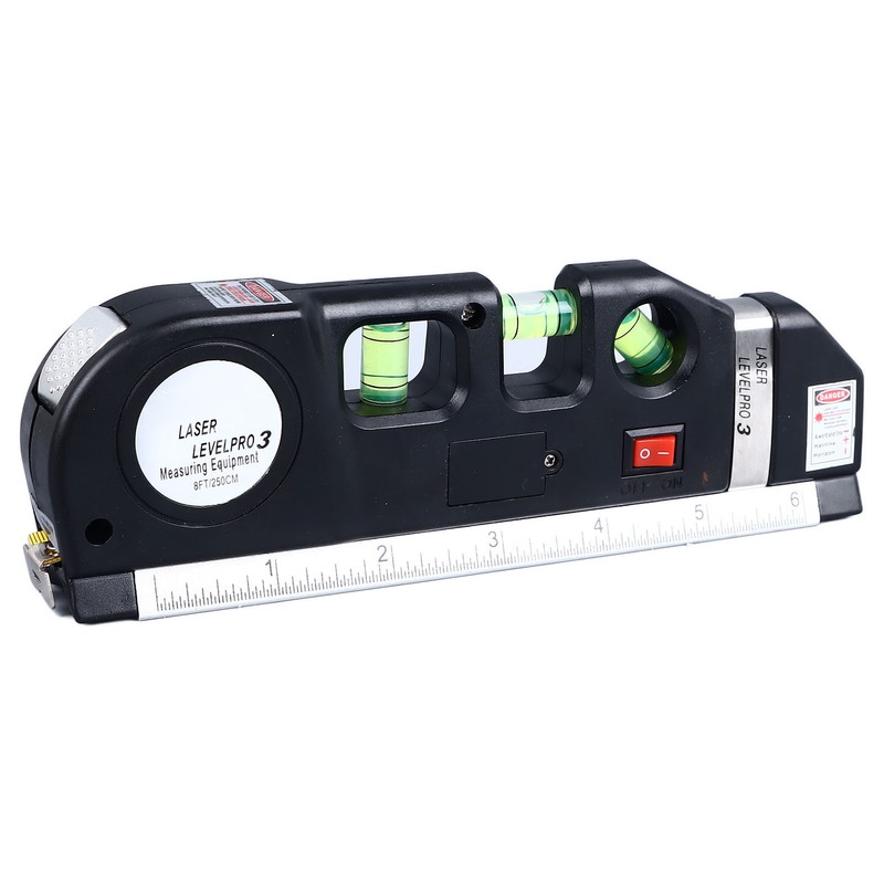 Laser Leveler 3 in 1 Bubble Level Tape Measure Scale