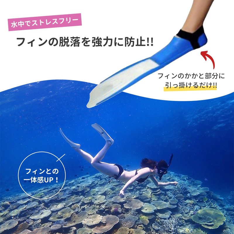 COZENTA Fin Support, Fin Fixing, Shedding, (M, White, White)