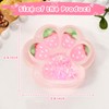 Taba Squishy Cat Paw Toys, Strawberry Squishy Mochi Squeeze Transparent