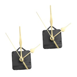 SHINEOFI 2pcs Quartz Clock Movement Long Shaft Mechanism for DIY Clock Repair Silent Design Home Office Classroom and More