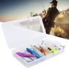 11pcs Fishing Lure Kit Mini Plastic Metal Soft Shrimp Hard