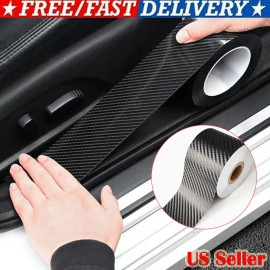 Unbranded Car Carbon Fiber Protector Film Universal Car Door Sill Protection Decorative