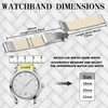 Anbeer Braided Nylon Watch Strap Quick Release,18mm Stretchy Replacement Watch