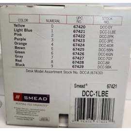 Smead DCC Color-Coded Numeric Label, 1, Label Roll, Color Blue, 250 Labels