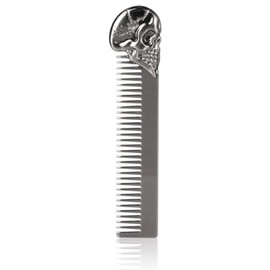 Pocket Beard Comb, Hair Combs Set Pocket Fine Hair Combs for Women and Men, Fine Dressing Comb, Hair Styling Mustache Shaping Oil Hair Comb (Silver)