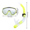 Diving Tempered Glass Snorkel Set Full Dry Breathing Tube Snorkeling