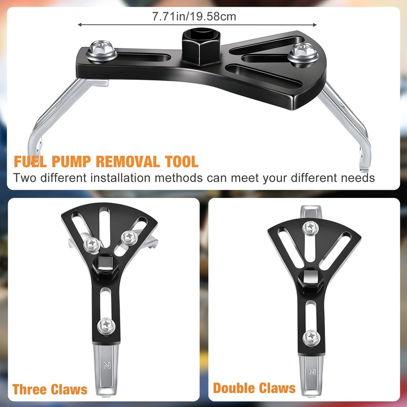 Frienda 3 Pieces Universal Fuel Pump Removal Tools Car Adjustable