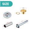 Trimming Shop Gold Eyelets Grommet with Three Set Hand Tool
