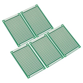PATIKIL 1.6" x 2.4" PCB Board Circuit, 5 Pcs Single Sided Prototype Solder Boards for DIY Soldering and Electronic Project Circuit Boards Solderable Breadboard, Green