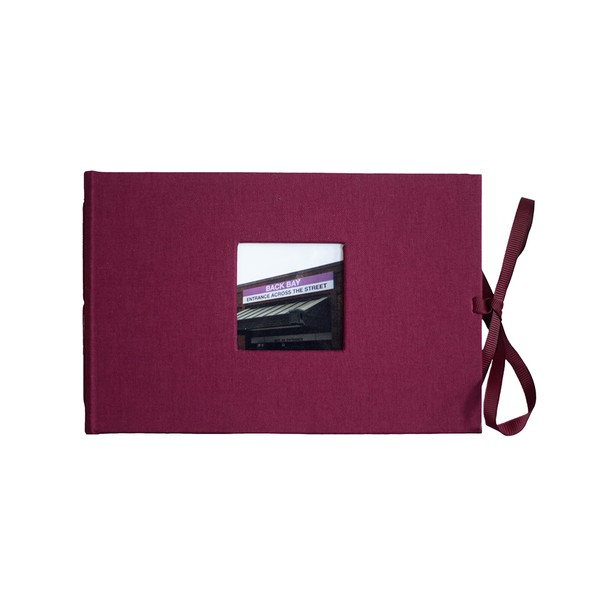 Kolo Noci Small 4x6 Photo Album, Holds 24 Photos, Ideal for Weddings and Baby Books, Bordeaux