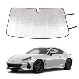 Windshield Sunshade for Subaru BRZ/Toyota 86 2012-2023, Front Window Sun Shade, Foldable Reflective Sun Visor, Screen Shield Cover Blocker UV Protector HeatShield Keeps Your Vehicle Cool (Silver)