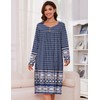 Becotal House Dresses for Women with Pockets Women Nightgowns Floral