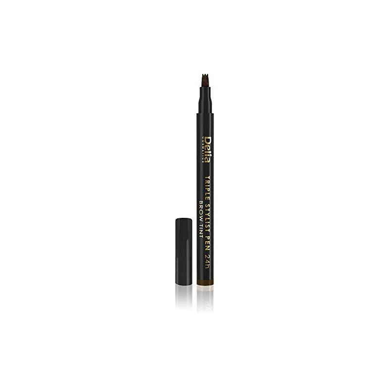 Delia Cosmetics - Brown Triple Pen for Eyebrows - Feather