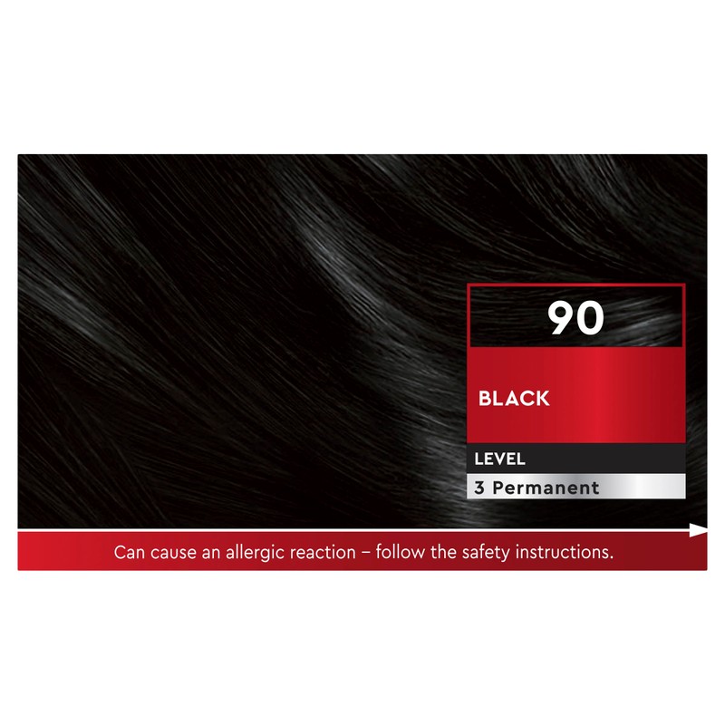 Schwarzkopf Brilliance, Permanent Hair Colour, 90 Black