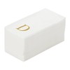 Luxenap Rectangle Gold Letter D White Paper Napkin - Air