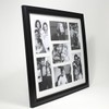 Lawrence Frames Seven Opening Collage Frame, 4 by 6-Inch, Black