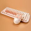 MOFII-TzBBL Mini Wireless Keyboard Mouse Set Round Keycap Multi-Colour Cute