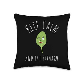 Vegetable Gardening And Canned Spinach Apparel Baby Organic Spinach and Kale Vegetarian Vegan Throw Pillow, 16x16, Multicolor