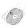 3 Speeds Mini Desk Fan with Light Portable Hanging Folding
