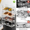 Gttyowyin 4 Drawer Clear Stackable Acrylic Sunglasses Storage Organizer for