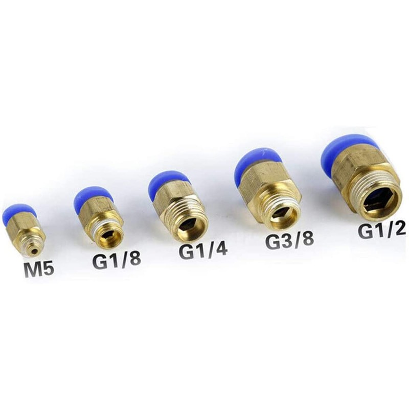 10 PCS Straight Pneumatic Push to Quick Connector Air Fittings