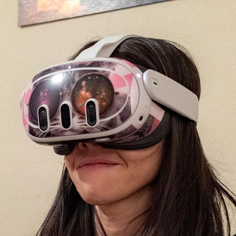 MightySkins Glossy Glitter Skin Compatible with Meta Quest 3 -