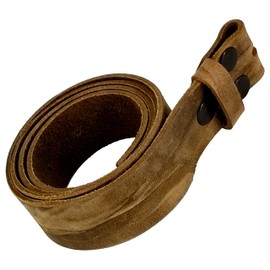 Wolfszeit Borgin Replacement Belt for Buckles and Buckles Made of Buffalo Leather, Brown used, 105