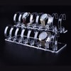 아크릴 시계 전시 거치대 2단 16구 진열대 받침대 (WFJBULR) Acrylic Clock Display Stand 2-Tier 16-Hole Display Stand (WFJBULR)