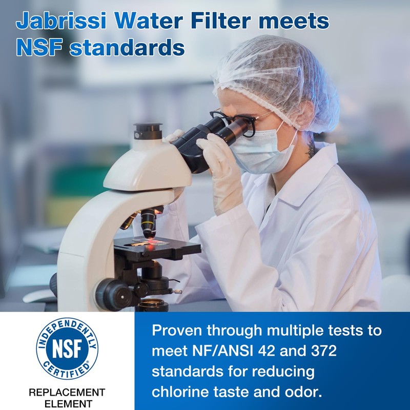 Jabrissi W10295370A Water Filter for Whirlpool Refrigerator Replacement Compatible with