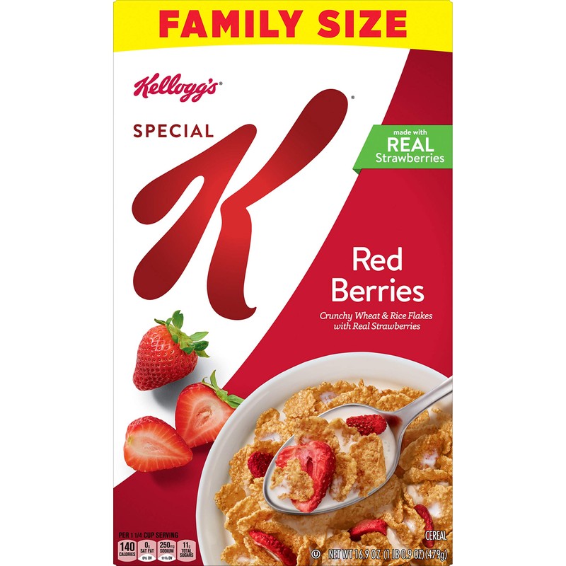 Special K Red Berries Breakfast Cereal, 16.9 OZ, 8Count
