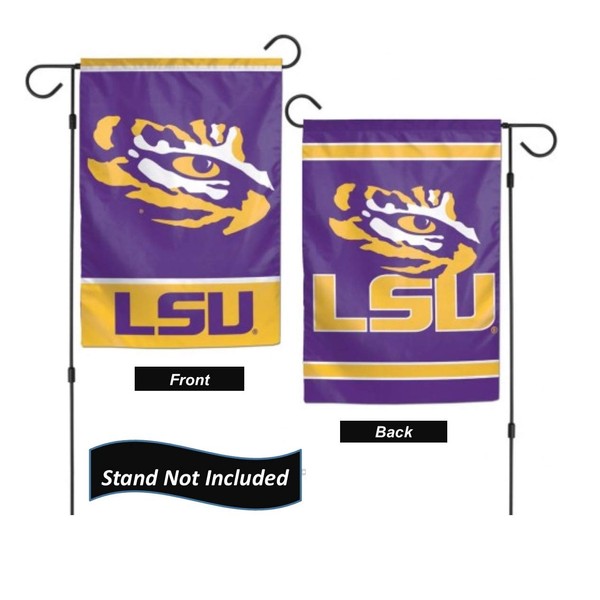 LSU Tigers 12.5” x 18" Double Sided Yard and Garden College Banner Flag is Printed in The USA