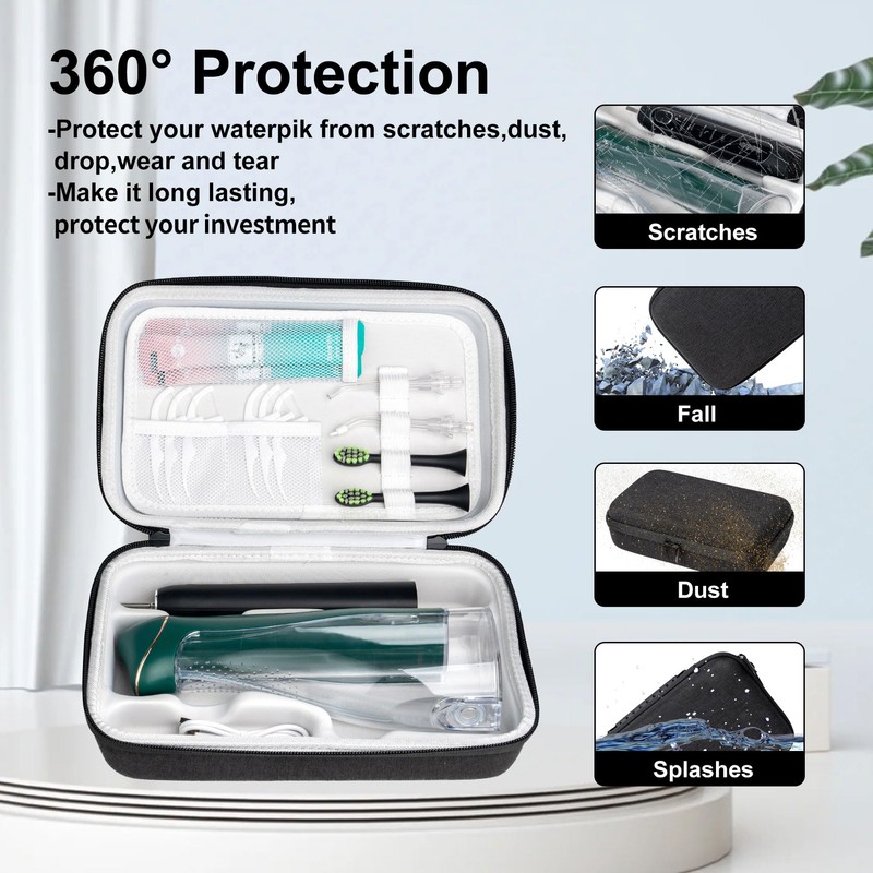 SMYV Water Flosser Travel Case, Portable Cordless Oral Irrigator Travel