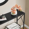 Tajsoon Console Table, 2-Tier Entryway Table，41.8”L Narrow Sofa Table with
