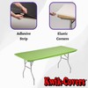 Kwik-Covers 6' Rectangle Plastic Table Covers 30" x 72", Bundle