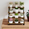 YINMIT Wooden Display Riser Stand,15.75 Inch Tiered Perfume and Cologne