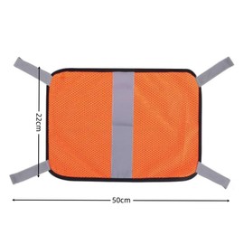 GYWHOOFT Orange Backpack Cover,9 x 20 High Visibility Hunting Mesh Cover, Hunting Safety Panel Attaches | Outdoor Equipment with Reflective Strips for Hunting Camping Tents Blinds Gear