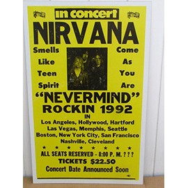 Nirvana Concert Tour Poster 1992
