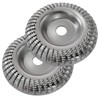 2Pcs 4'' Grinder Wheel Disc Wood Shaping Wheel Wood Grinding