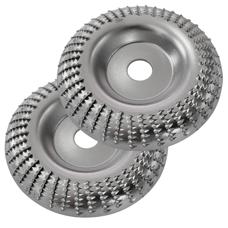 2Pcs 4'' Grinder Wheel Disc Wood Shaping Wheel Wood Grinding
