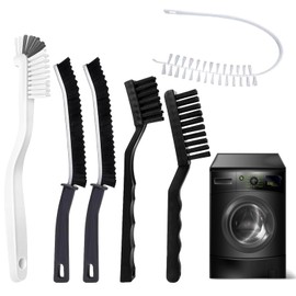 YIChongDan Washing Machine Cleaner Brush Kits - Front Load Washer Machine Cleaning Laundry Accessories with 1PCS Drum Cleaner Brushes and 5PCS Crevice Cleaning Brush for Crevice and Tight Spaces