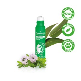Puressentiel Respiratory Roll-on Sinus Express – Immediate Sinus Relief - 100% Plant-Based Formula - Organic Aloe Vera & Essential Oils - Pocket Size