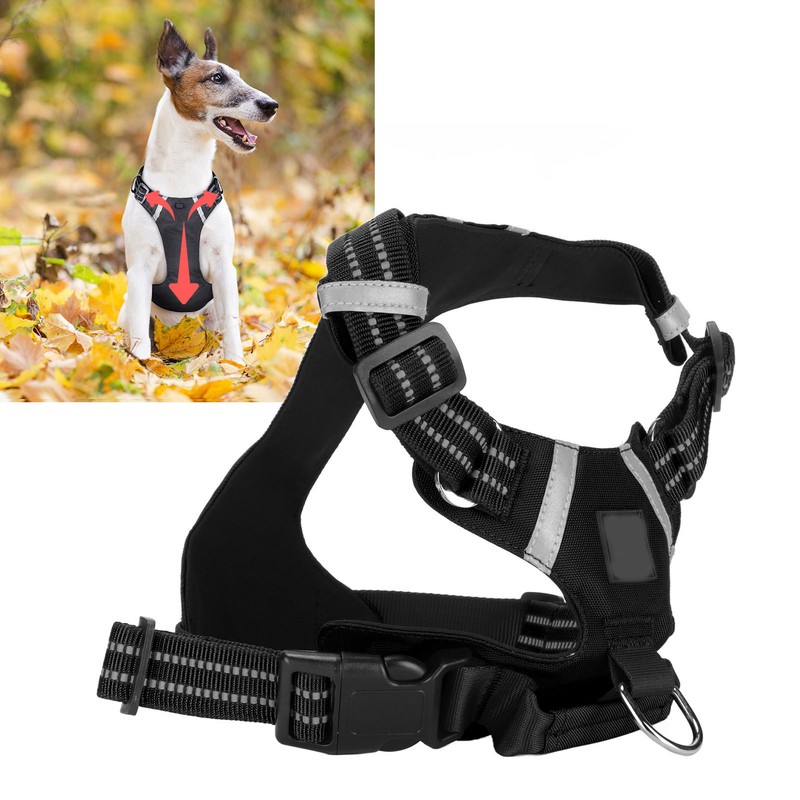 Pet Chest Strap Adjustable Reflective Waterproof Dog Leash Vest with