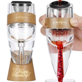ZORTUNG Premium Wine Aerator Pourer-Birthday Gift Edition-Enhance Wine Flavor with Unique Multi-Stage Aeration System,Great Birthday Gift for Wine Lovers