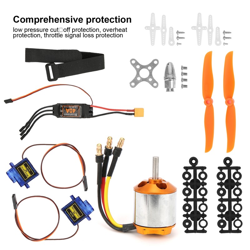 2217 KV1100 Motor 1060 Propeller 9G Servo 40A XT60 ESC