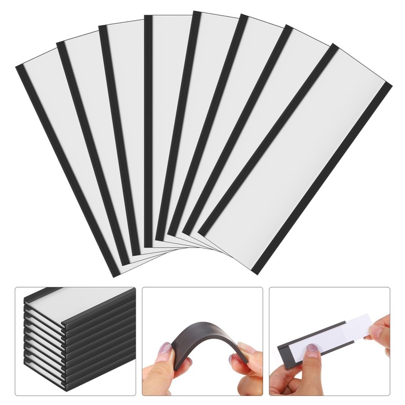 TOYMYTOY Magnetic Labels Magnetic Label Holder Magnetic Data Card Holder