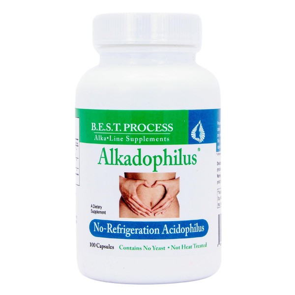 Morter HealthSystem Alkadophilus Best Process Alkaline — No Refrigeration Probiotic & Prebiotic Digestive Supplement — 1.5 Billion CFU of Good Bacteria & Beetroot
